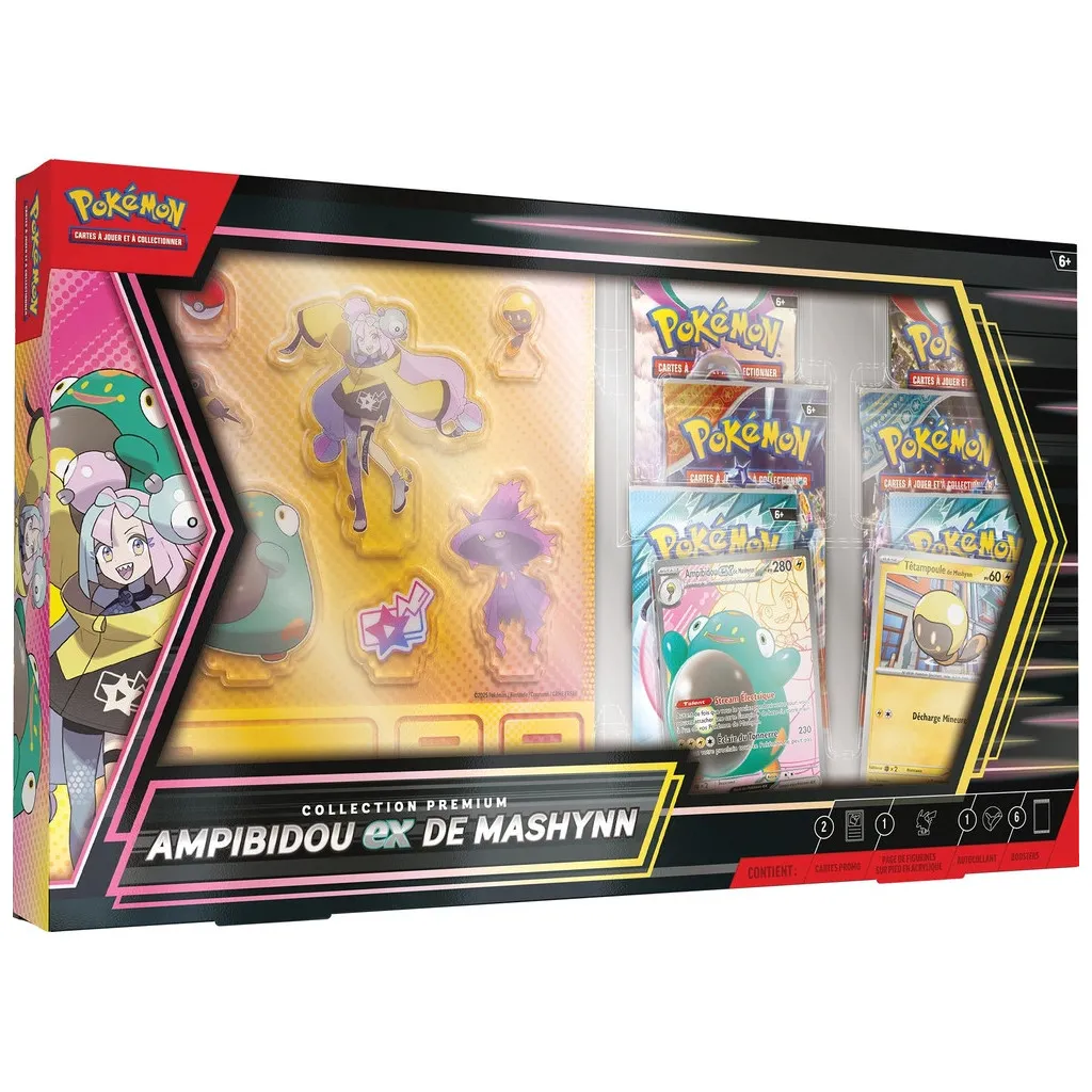 Pokémon : Collection Premium Ampibidou‑ex de Mashynn