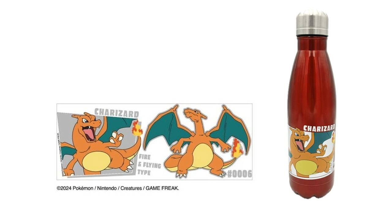 Pokemon - dracaufeu- bouteille en acier inoxydable 780ml