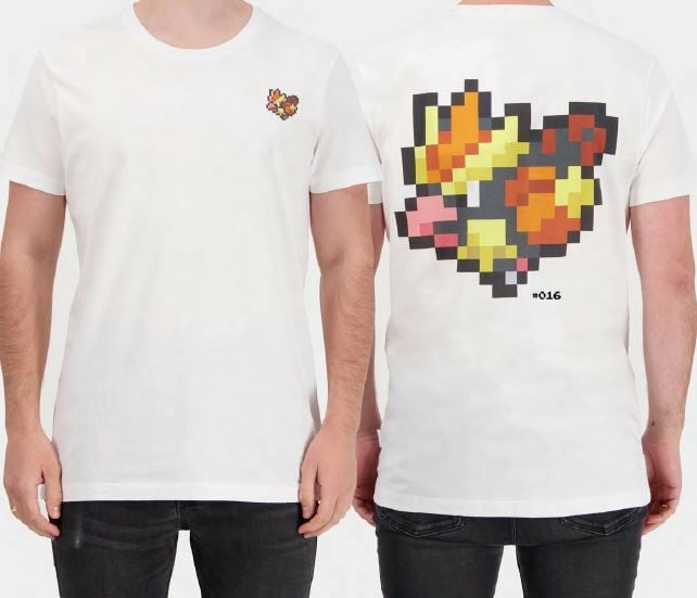 Pokemon - pixel pidgey - t-shirt homme (s)