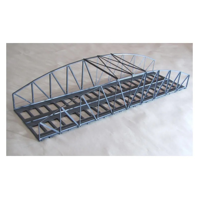 Pont métallique, double voie. HACK BRUCKEN B46-2