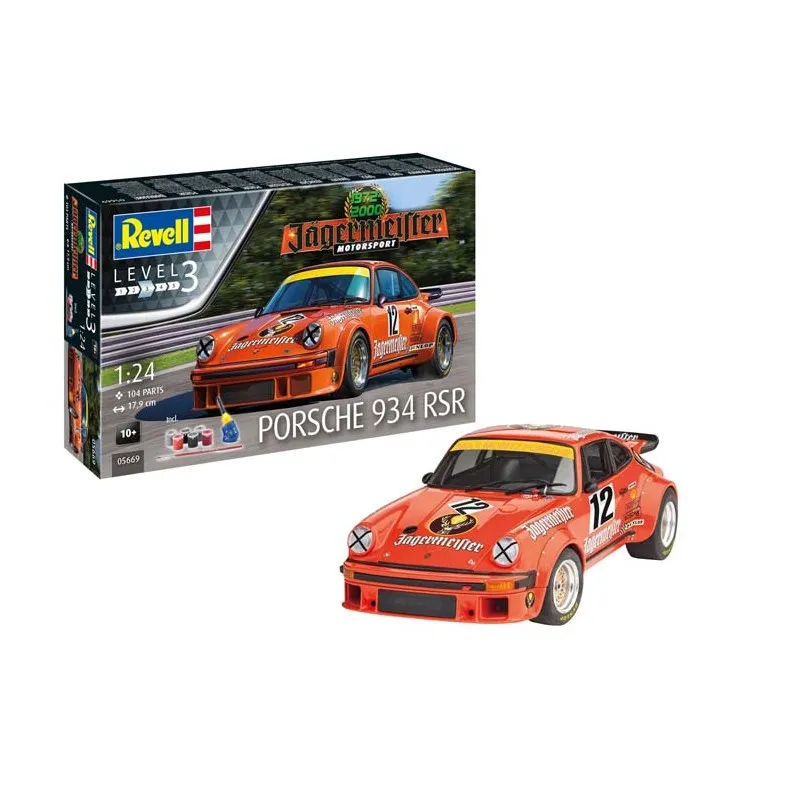 Porsche 934 RSR avec peintures. REVELL 05669