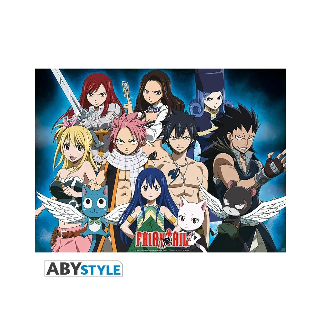 Poster Fairy Tail - Groupe (52 x 38 cm)
