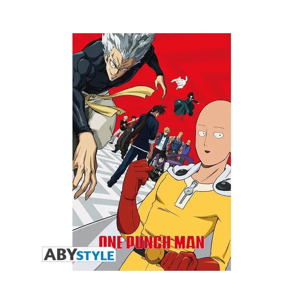 Poster One Punch Man - Artwork Saison 2 (91,5 x 61 cm)