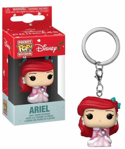 Princess holiday - pocket pop keychain - ariel