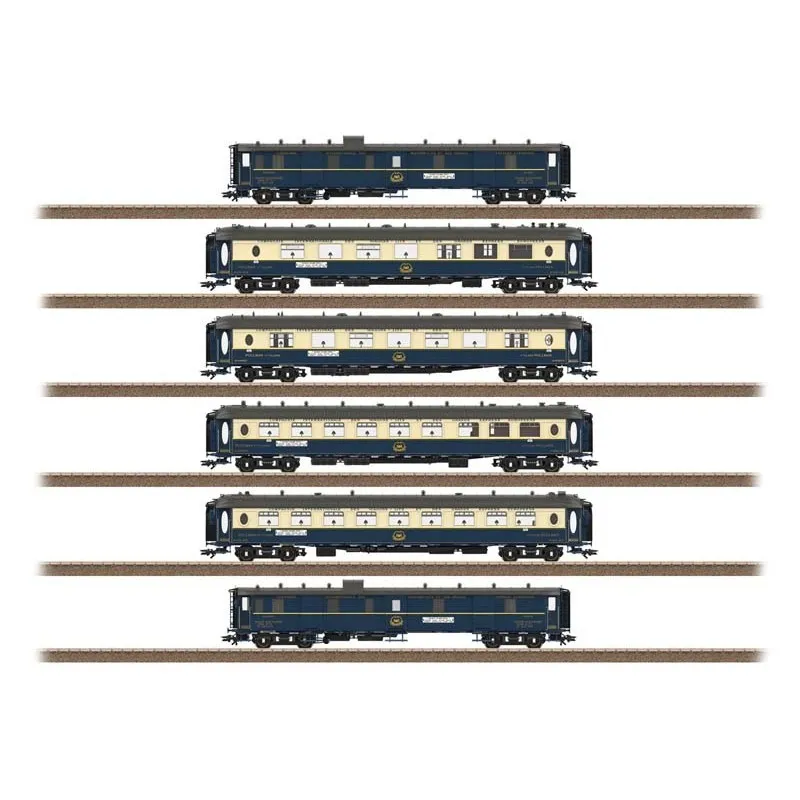 Ensemble de voitures Pullman, CIWL. Edelweiss. TRIX 26470