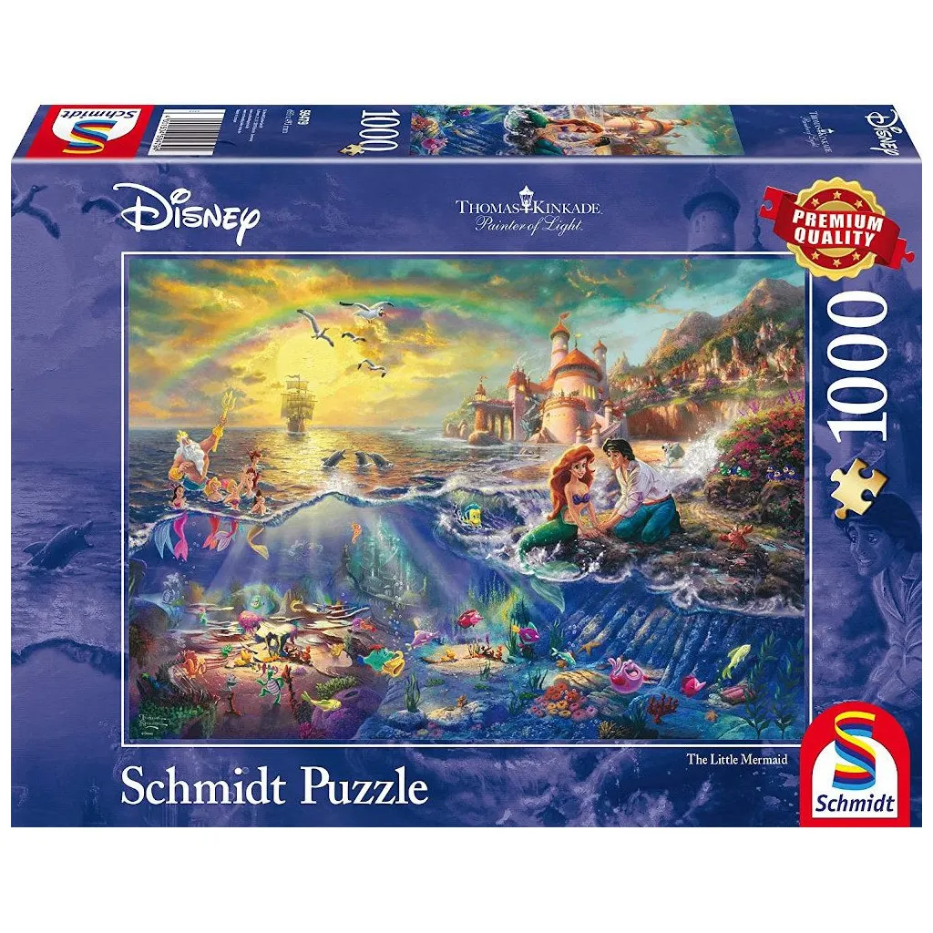 Puzzle Disney Kinkade - La Petite Sirène - 1000 pièces