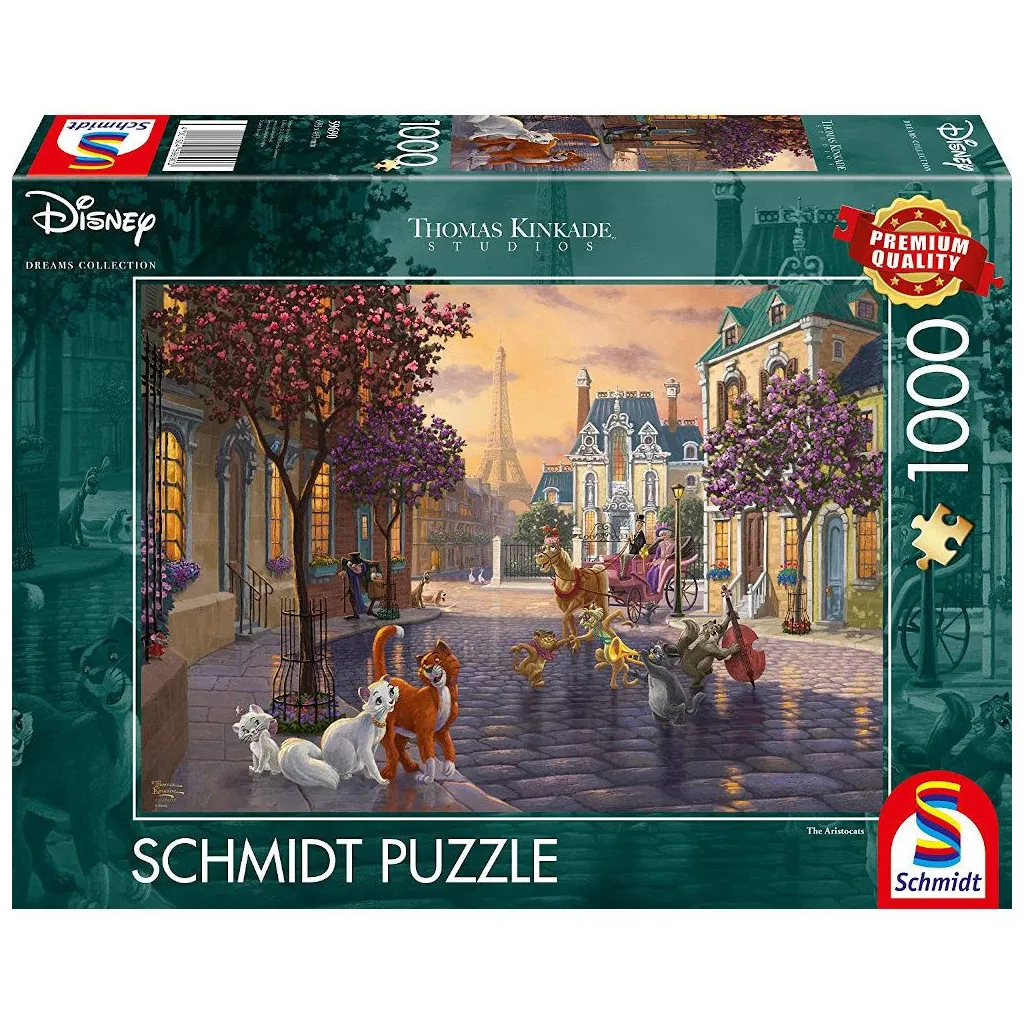 Puzzle Disney Kinkade - Les Aristochats - 1000 pièces