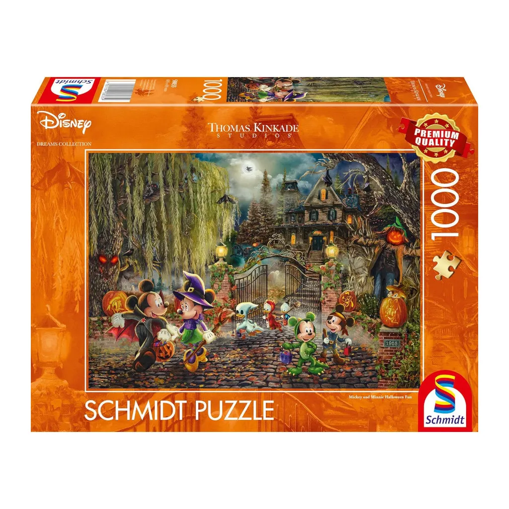 Puzzle Kinkade - Mickey et Minnie - Halloween Fun - 1000 pièces