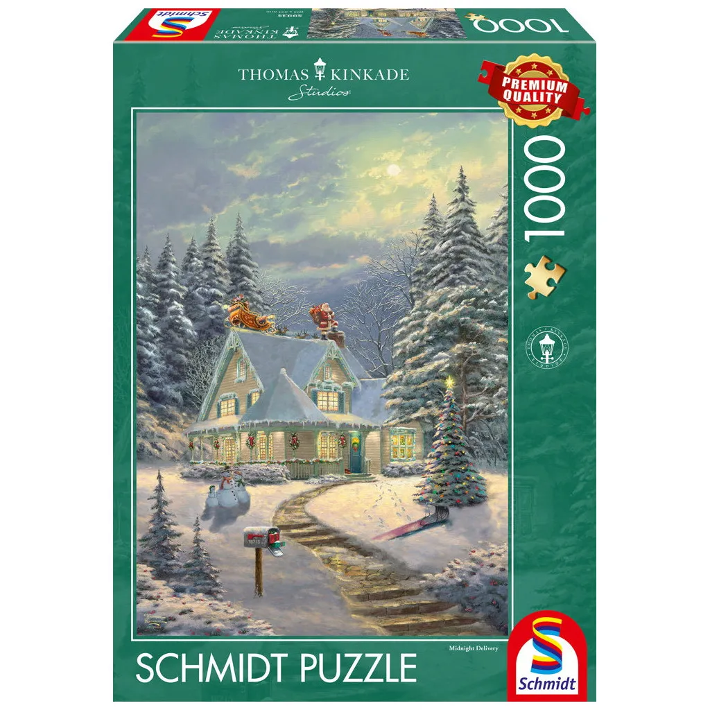 Puzzle Kinkade - Veillée de Noël - 1000 pièces