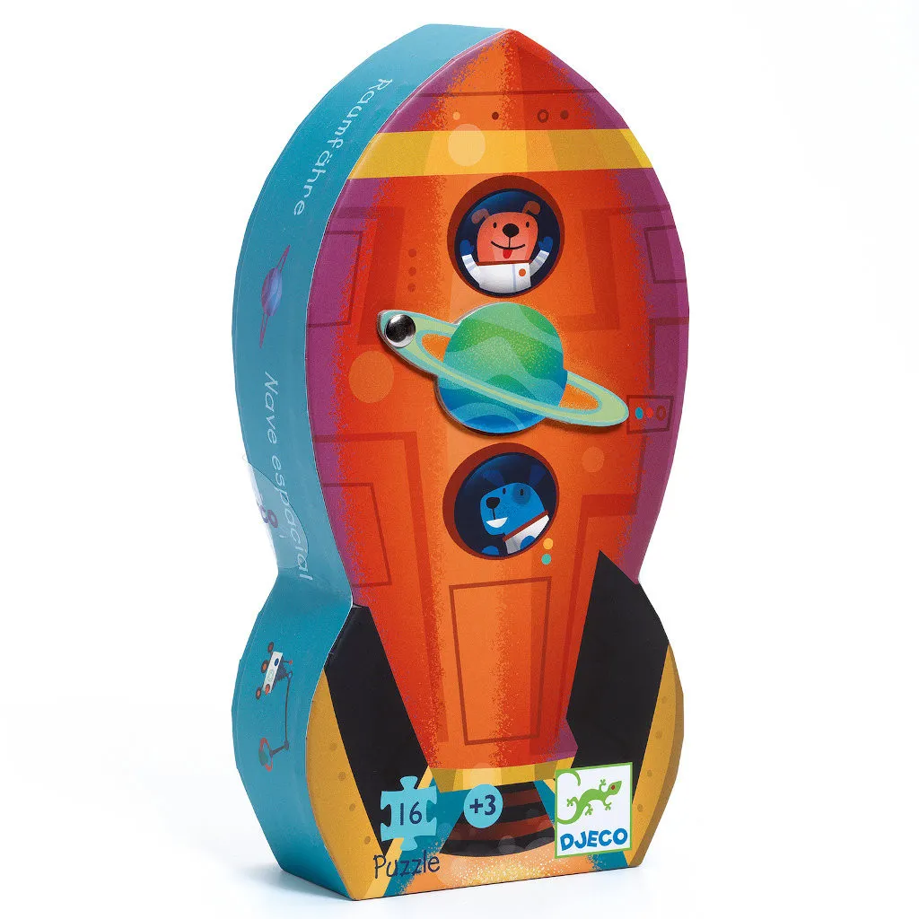 Puzzle Silhouette - 16 Pièces - La Navette Spatiale