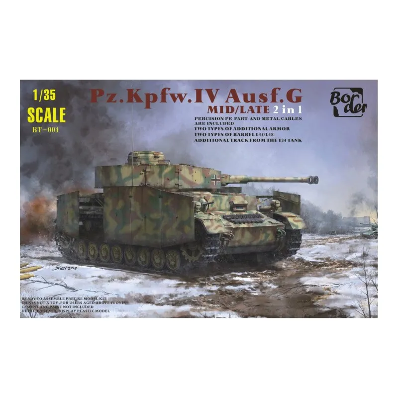 Pz. Kpfw. IV Ausf.G, version moitié/finale. BORDER BT001