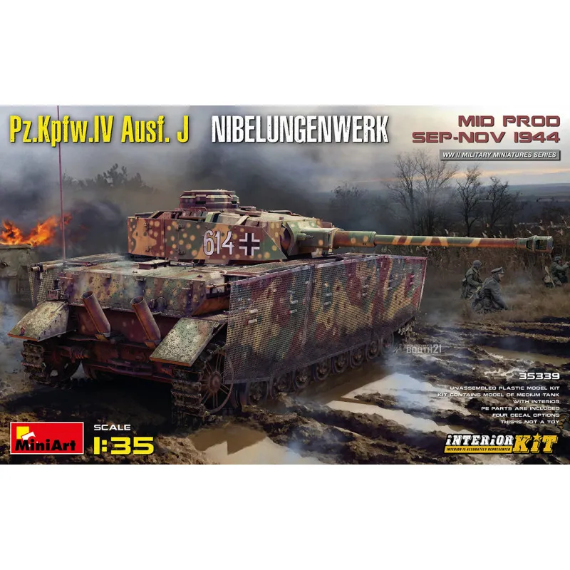 Pz.Kpfw.IV Ausf. J Nibelungenwerk. Avec intérieurs. MINIART 35339