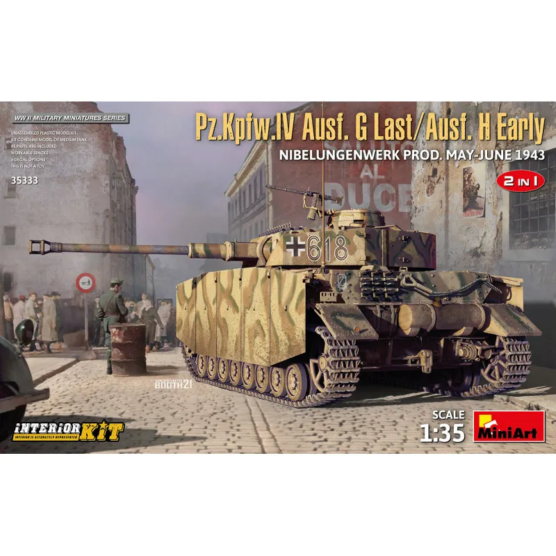 Pz.Kpfw.IV Ausf.G finale/ Ausf. Initiale H. MINIART 35333