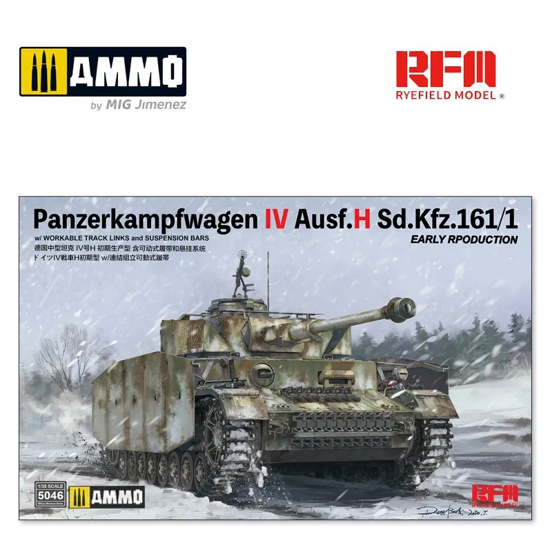 Pz.Kpfw.IV Ausf.H, première version. RYE FIELD MODEL 5046