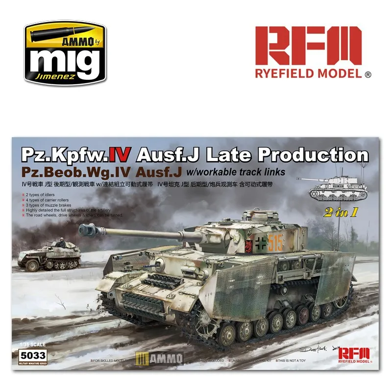 Pz.Kpfw.IV Ausf.J, dernière production. RYE FIELD MODEL 5033