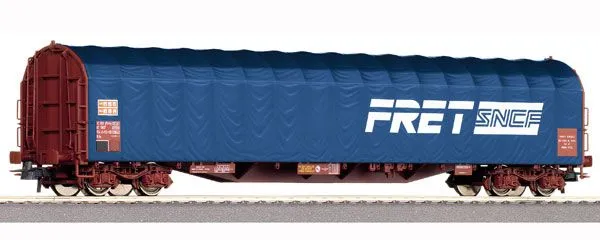 Wagon bâche rils fret sncf bleu