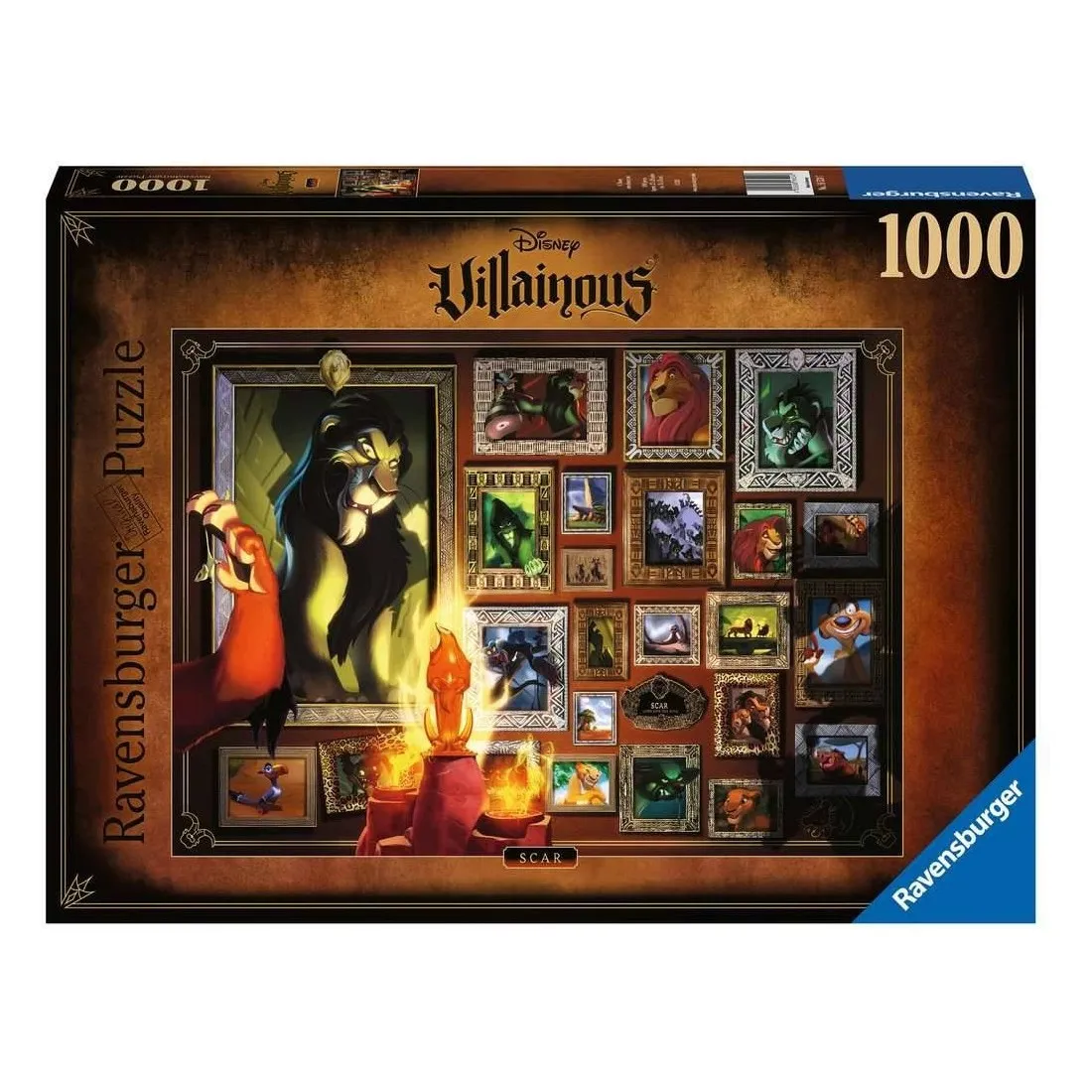 Puzzle 1000 pièces : Scar - Collection Disney Villainous
