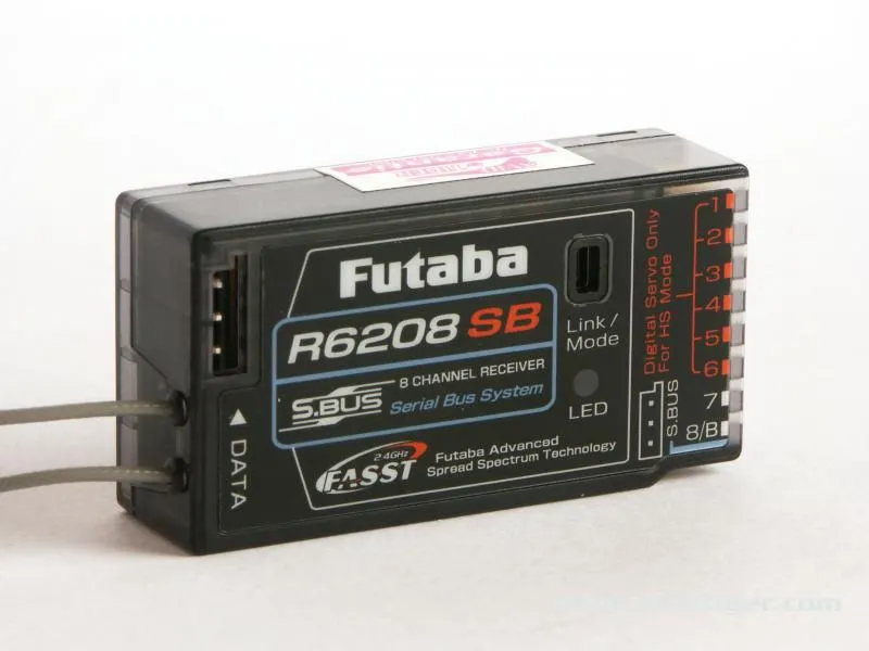 FUTABA RECEPTEUR FASST R6208SB 2.4GHZ 8V - 01000673