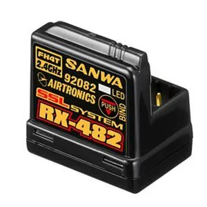 Récepteur SANWA RX-482 4 voies 2,4GHZ FH4 SSL/Télémétrie Antenne Intégrée - 107A41257A