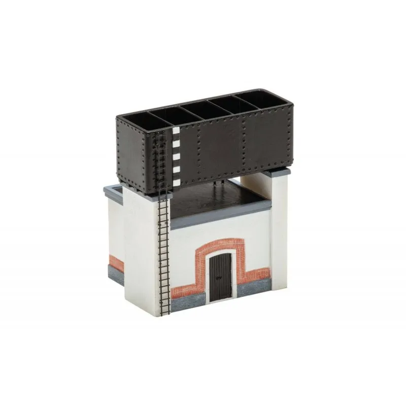 Réservoir d’eau avec bâtiment. Monté. HORNBY HC8060