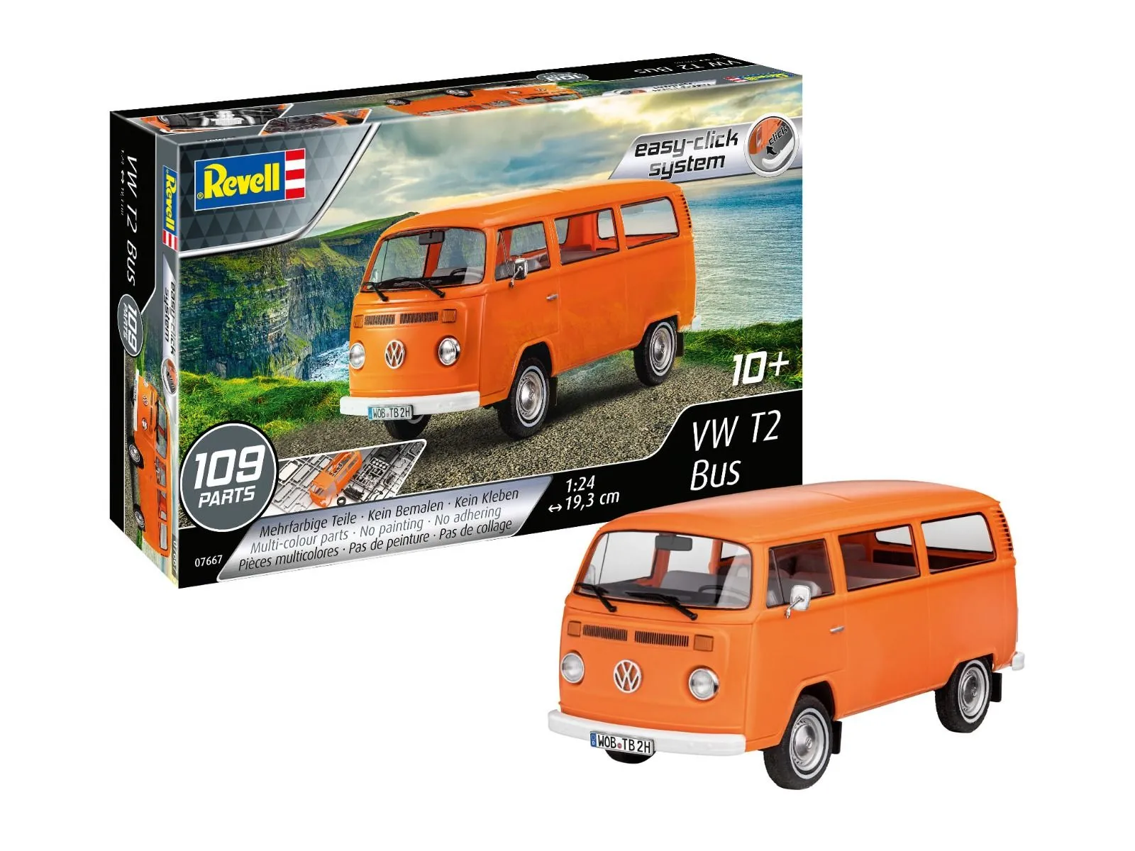 Volkswagen Transporter T2 Bus easy-click Revell - 07667