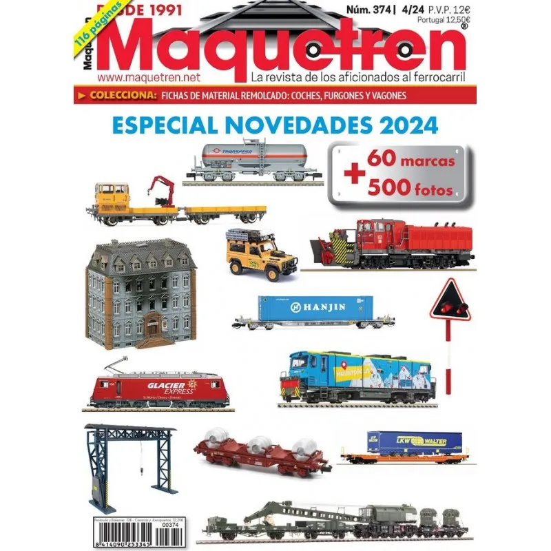 Revista MAQUETREN, n° 374. MAQUETREN