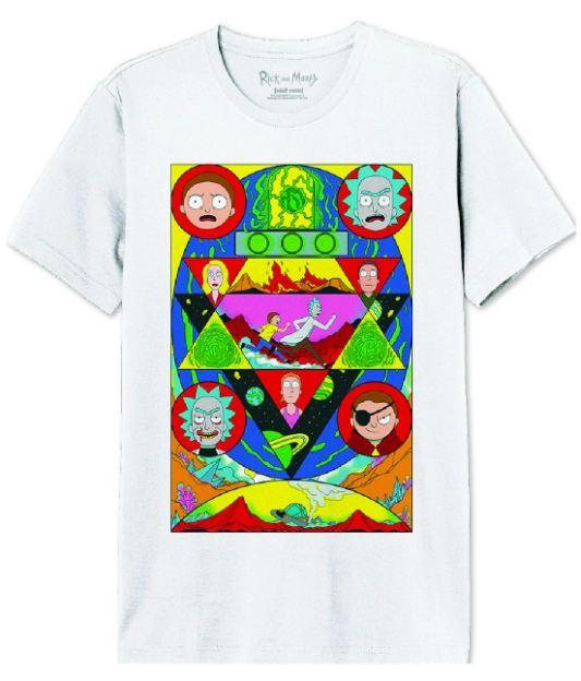 Rick et morty - rick & morty land - t-shirt homme (xxl)
