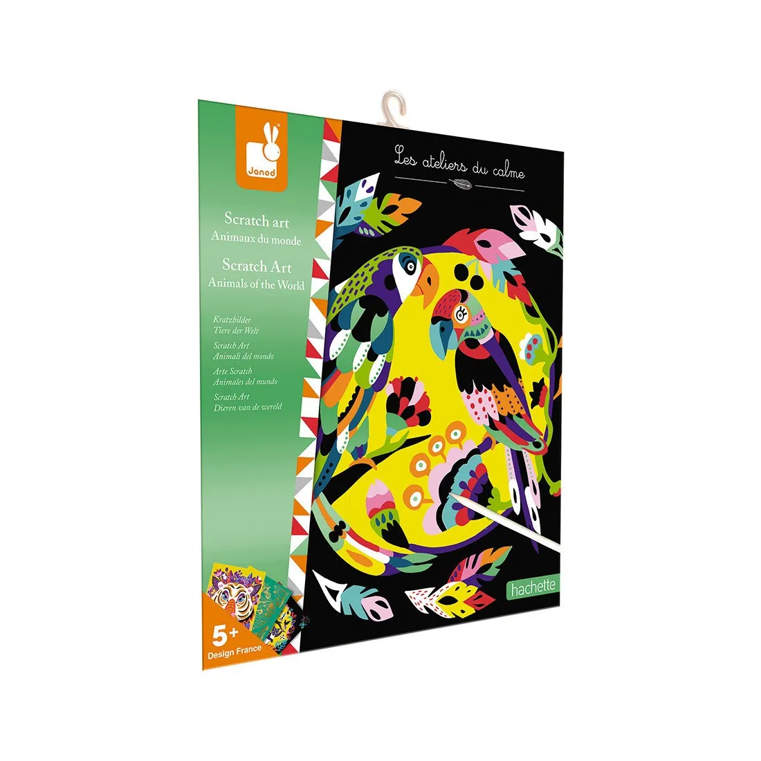 Cartes à gratter "Scratch Art Animaux Du Monde" Janod