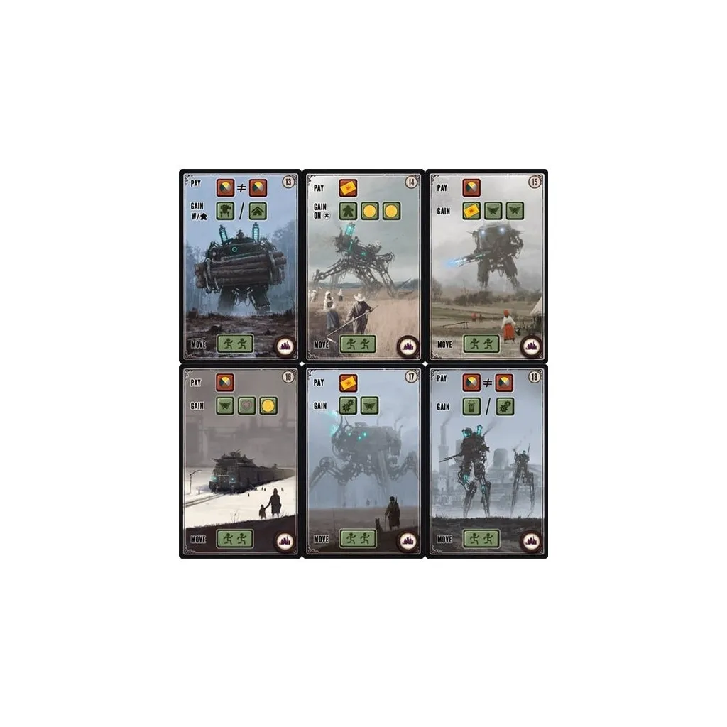 Scythe - Cartes Usine 13-18