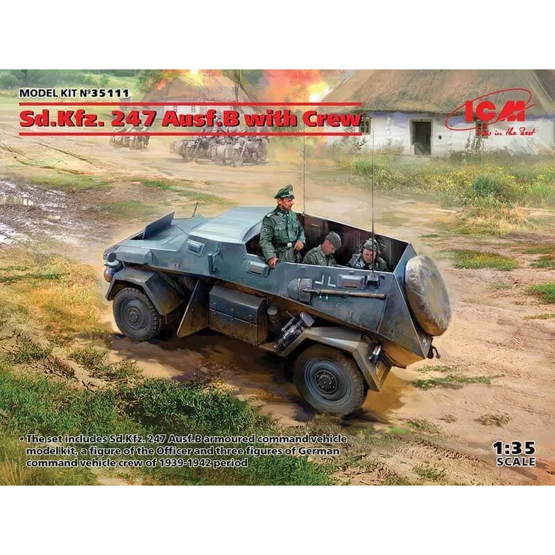 Sd.Kfz. 247 Ausf.B avec équipage. ICM 35111
