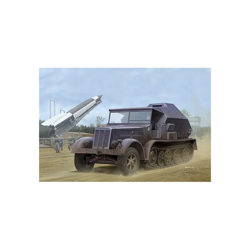 Sd.Kfz.7/3, half-track allemand. TRUMPETER 09537