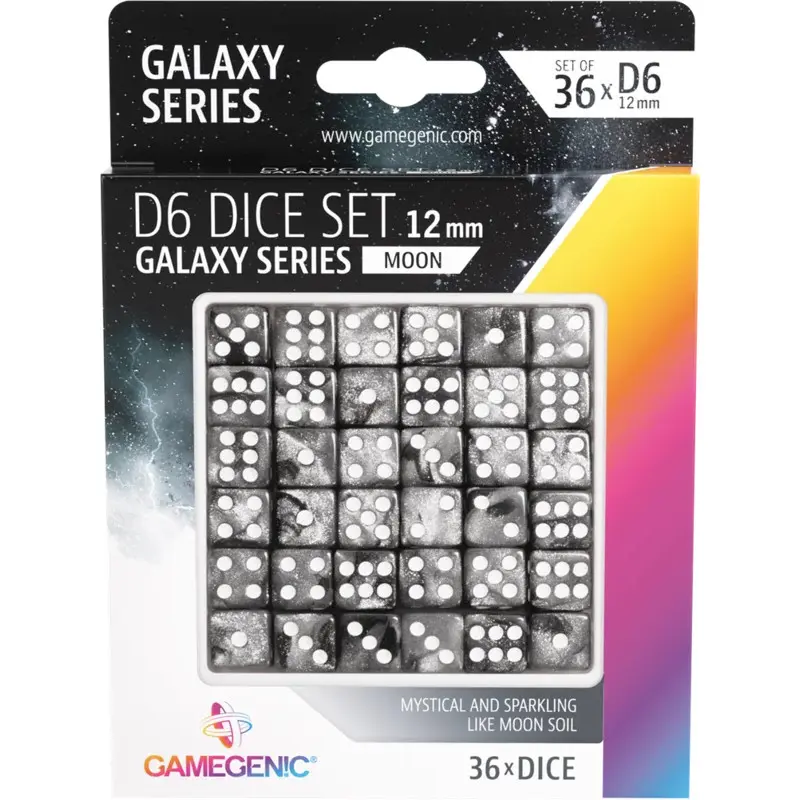Set de 36 Dés de 6 - Galaxy Series (12mm)
