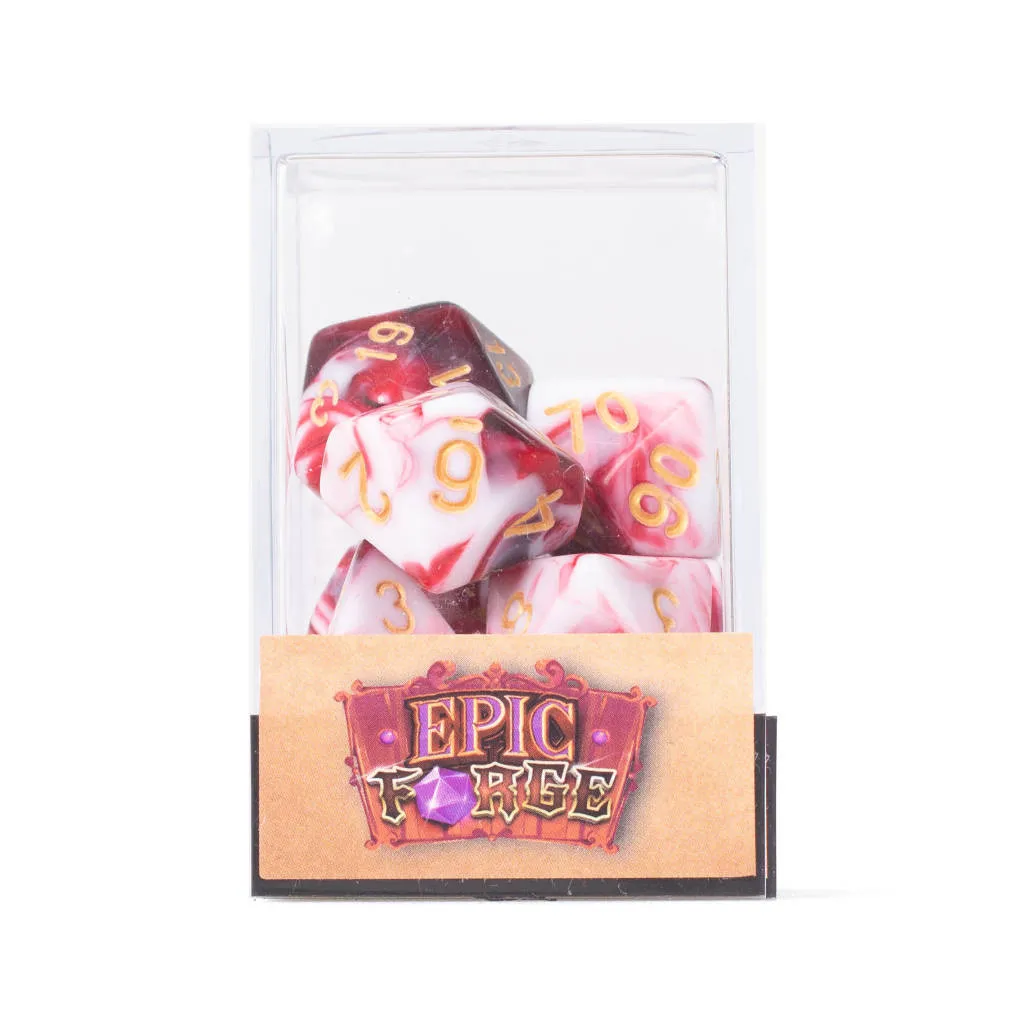 Set de 7 Dés Multiformat - Cherry Cream