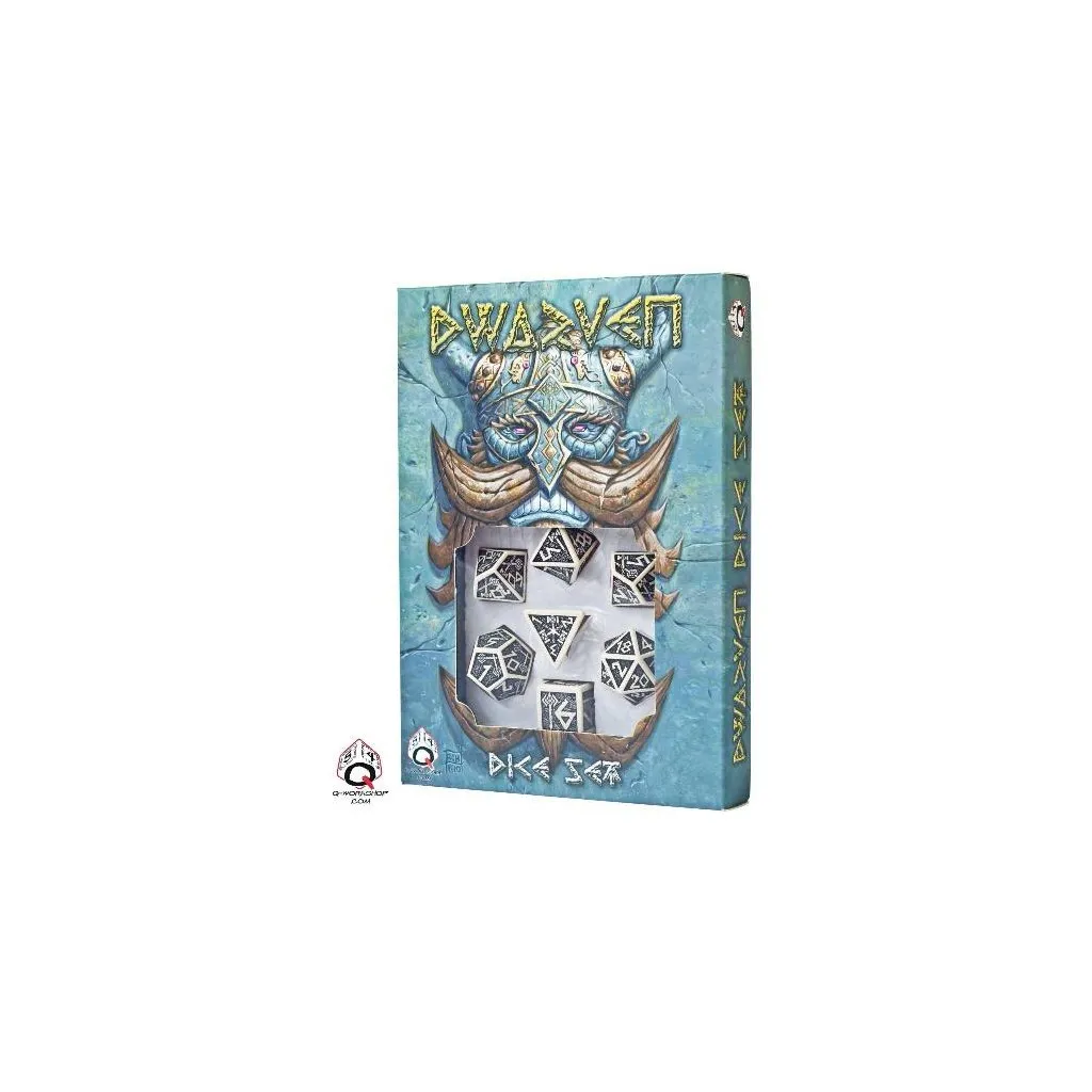 Set de Dés Nain Beige et Noir