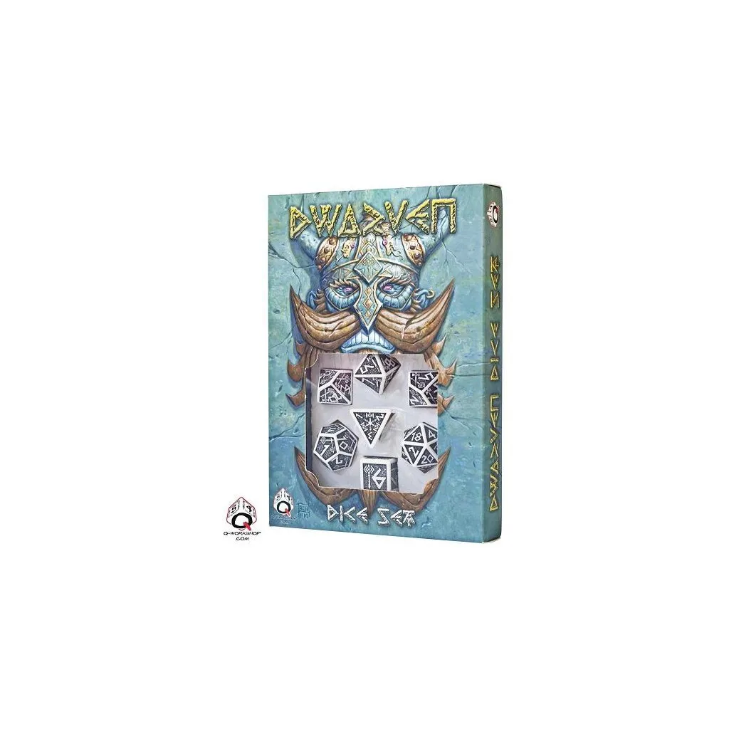 Set de Dés Nain Blanc et noir