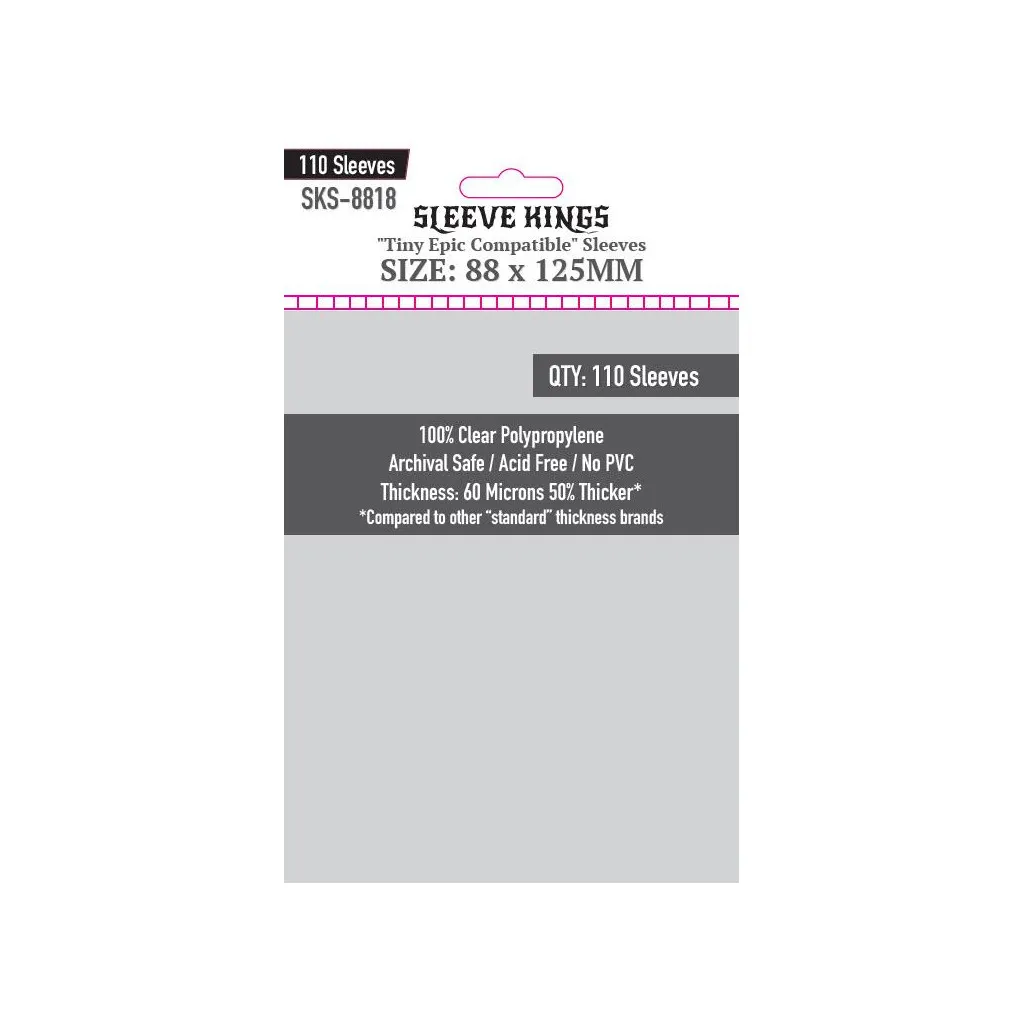Sleeve Kings - "Tiny Epic Compatible" - 88x125mm - 110p