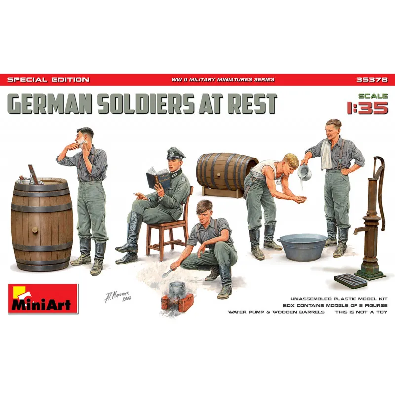 Soldats allemands au repos. MINIART 35378
