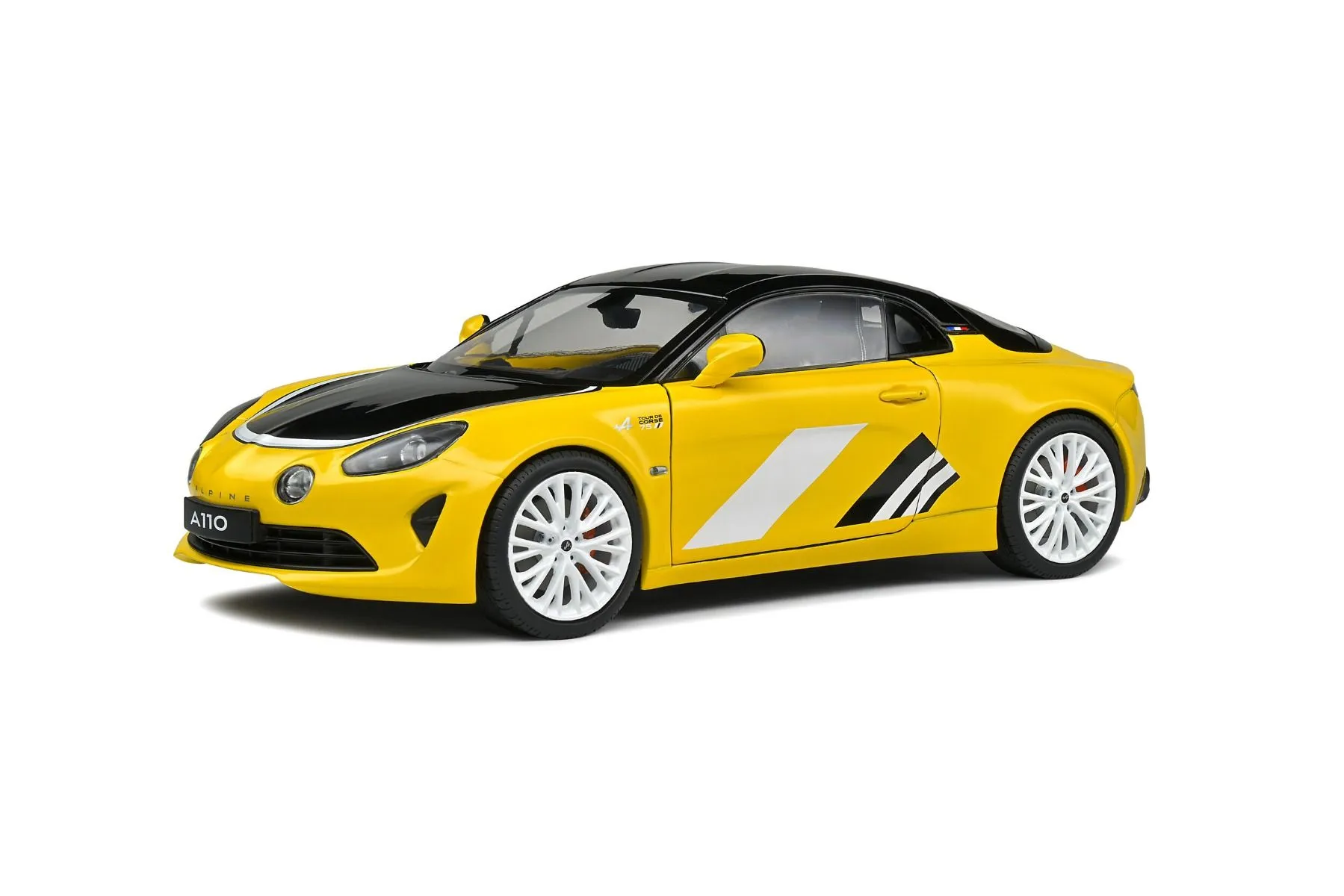 SOLIDO Alpine A110S Tour De Corse 75 2022 Jaune 1/18 - S1801620