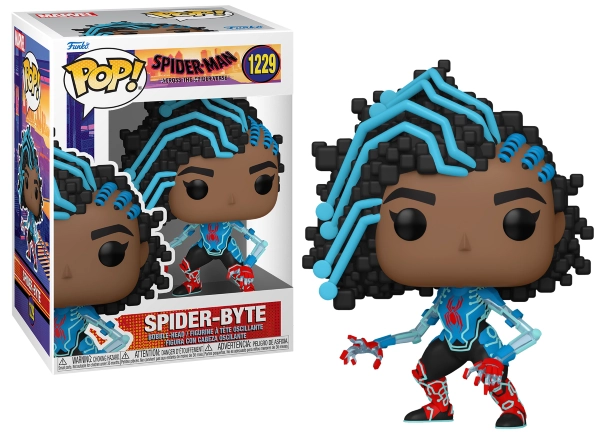 Spider-man: across the spider-verse pop! movies vinyl figurine spider-byte 9 cm