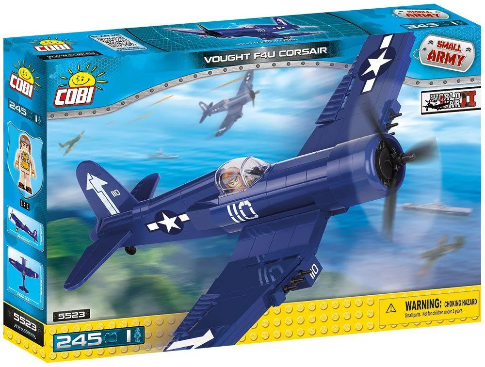 COBI - 5523 - Vought F4U Corsair bleu - 245 pièces 1 personnage