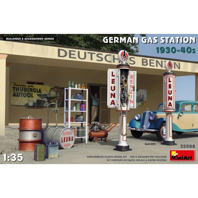 Station-service allemande, années 1930-40. MINIART 35598