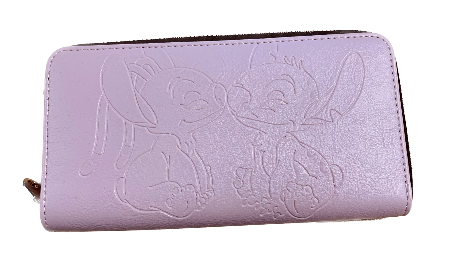 Stitch & angel - pink & black - portefeuille - '19x10x2,5cm'