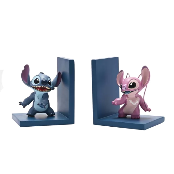 Stitch & angel - serre-livres 3d