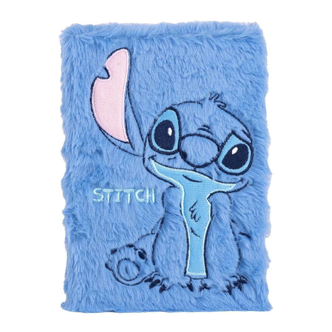 Stitch - notebook premium fourrure - format a5
