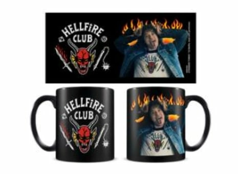 Stranger things - black mug - 315 ml - hellfire club