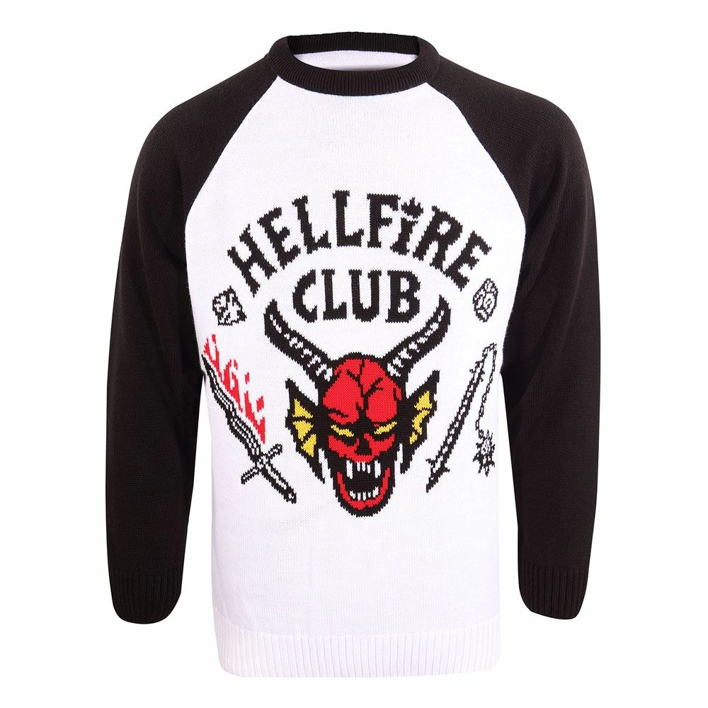Stranger things sweatshirt christmas jumper hellfire club (m)