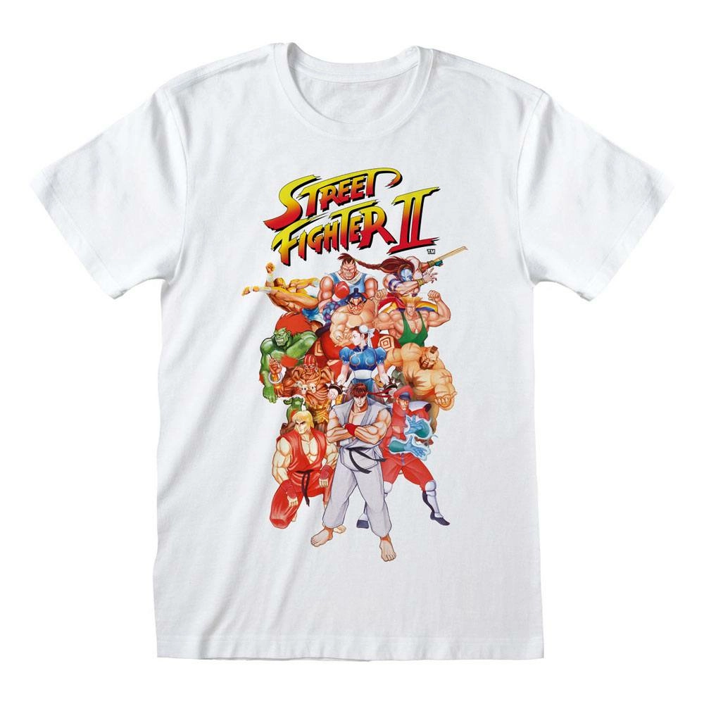 Street fighter 2 t-shirt group shot white (s)