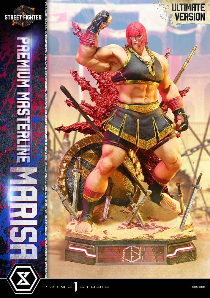 Street fighter 6 statuette premium masterline series 1/4 marisa ultimate bonus version 70 cm