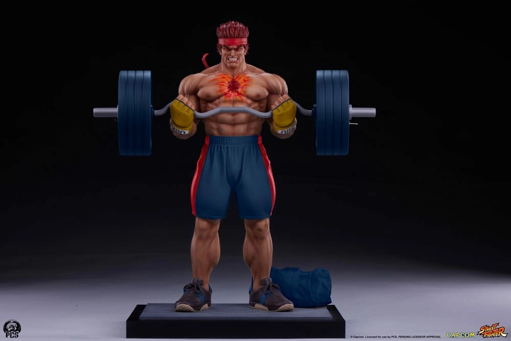 Street fighter statuette premier series 1/4 evil ryu: powerlifting 53 cm