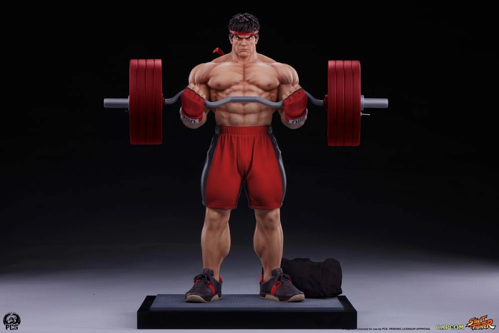 Street fighter statuette premier series 1/4 ryu: powerlifting 53 cm